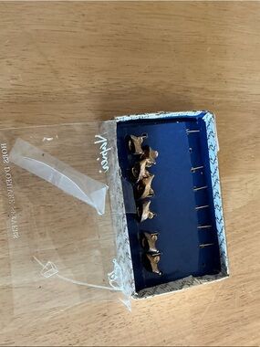 Napier Gold Tone Cat Brooch Set